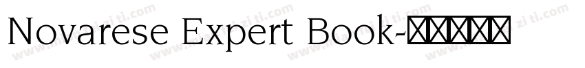 Novarese Expert Book字体转换